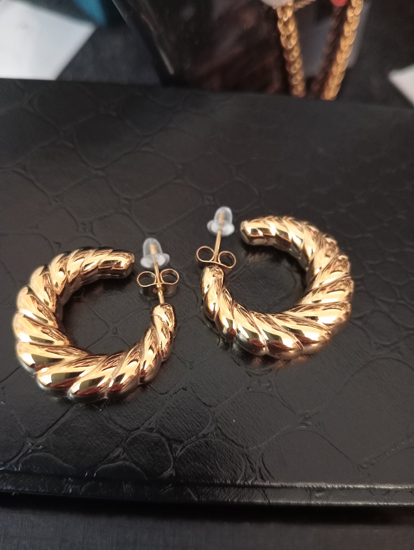 Boucles d'oreilles la corde