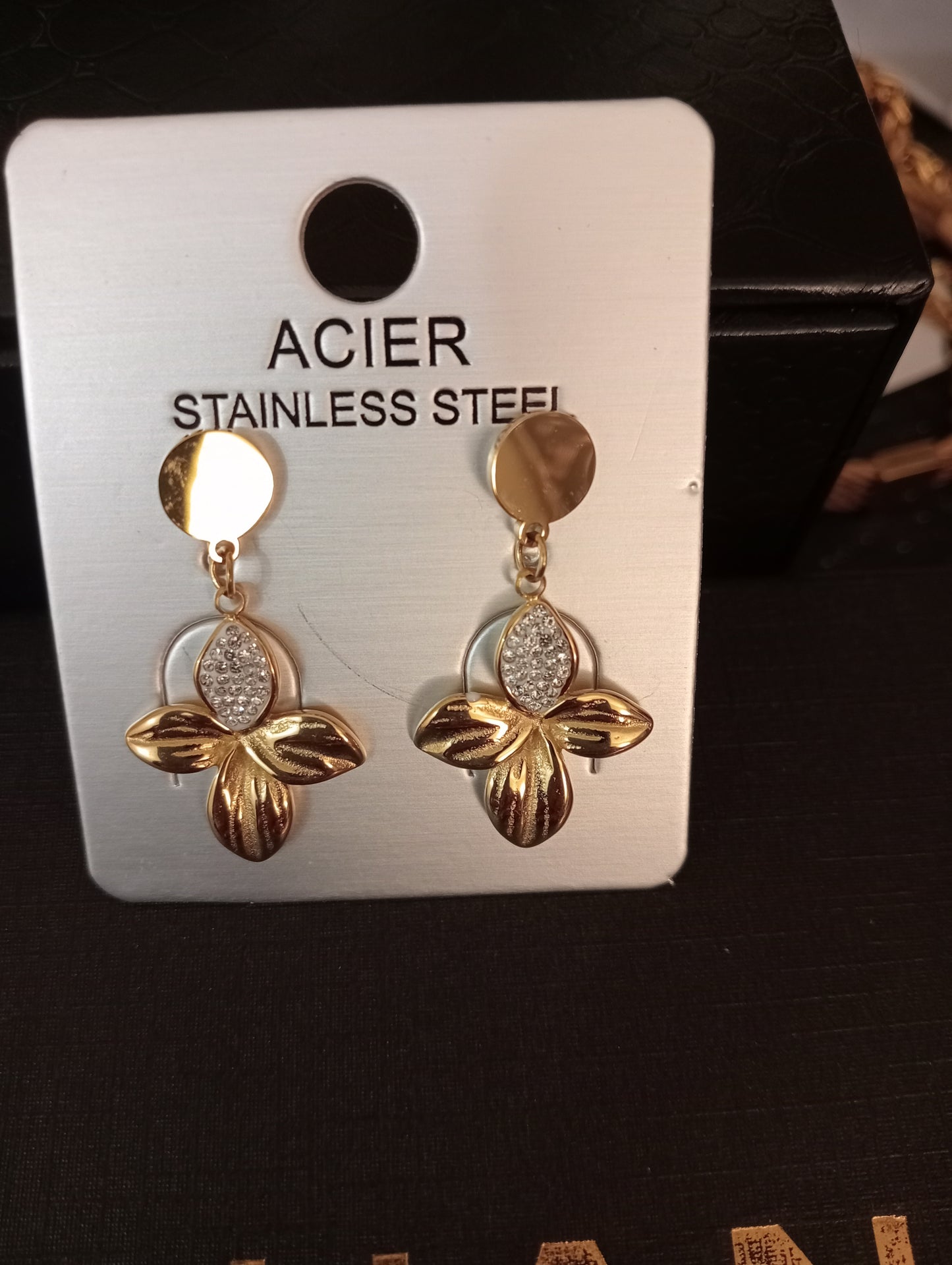 Boucles d'oreilles la fleur