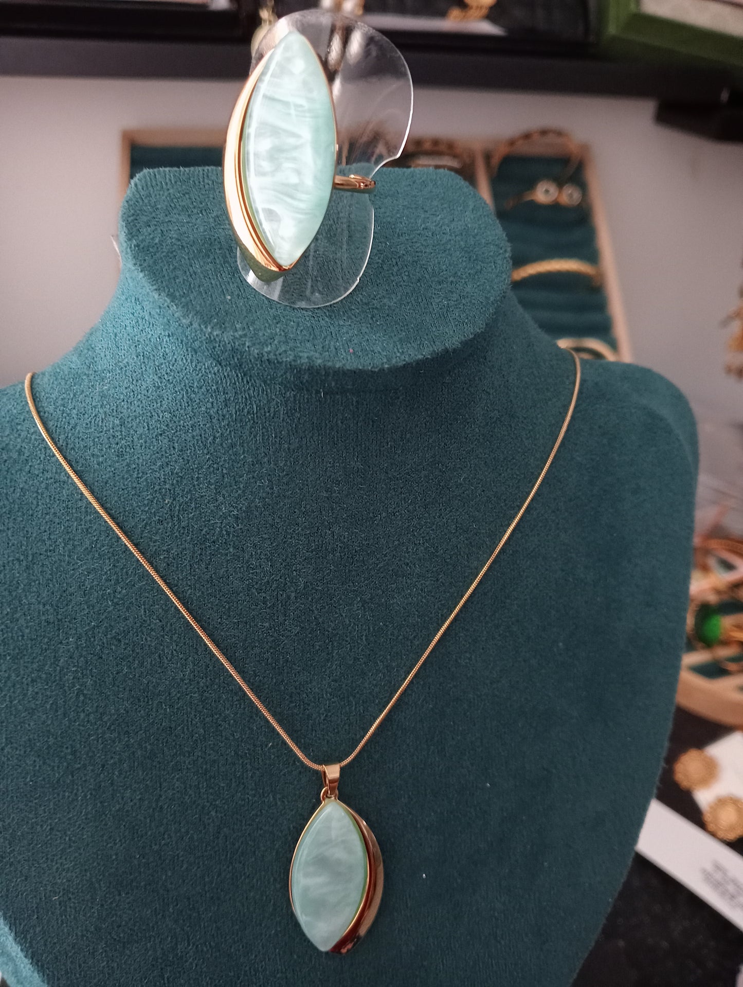 Parure ciel bague ajustable