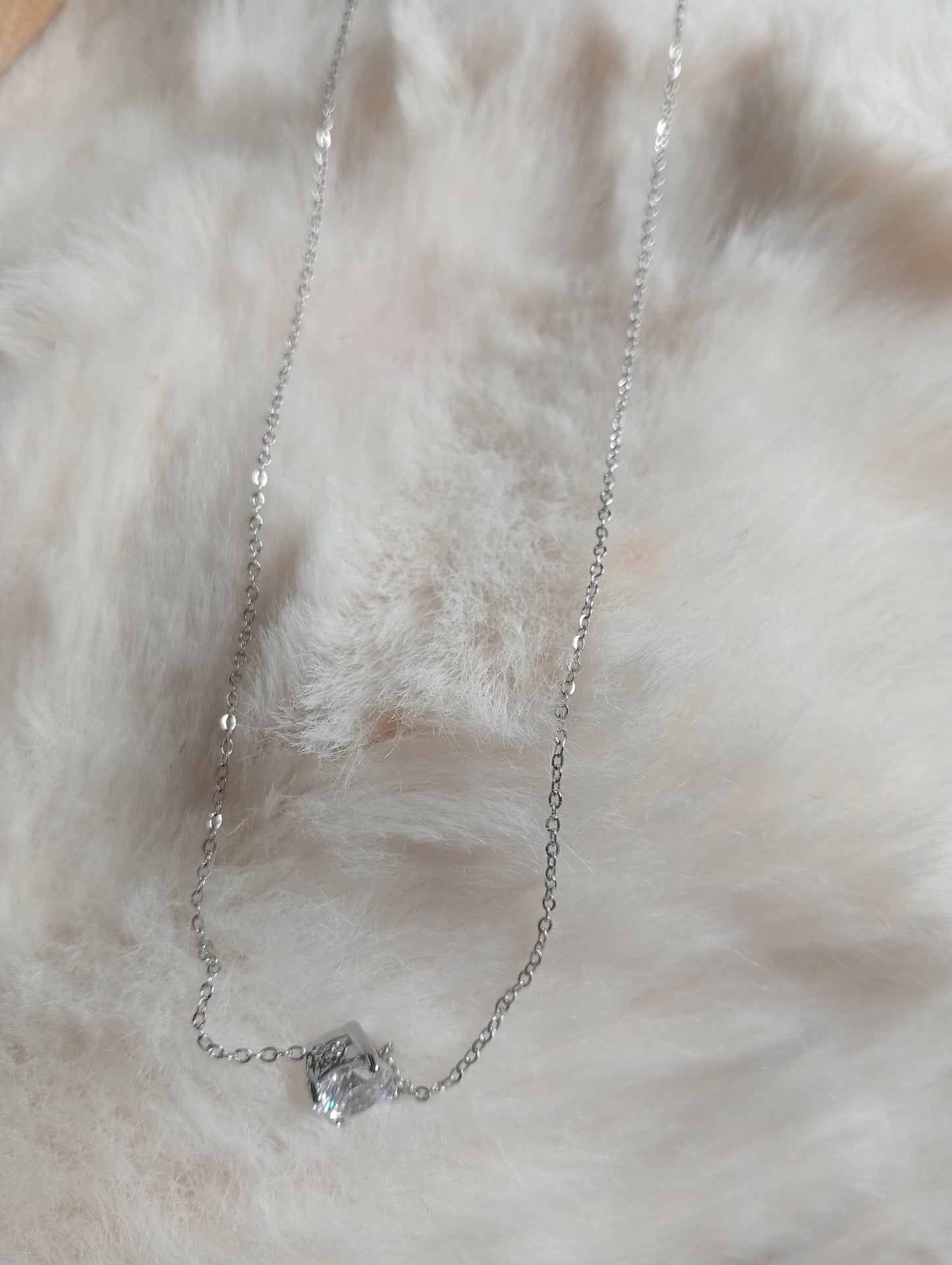 Collier دمعة argenté