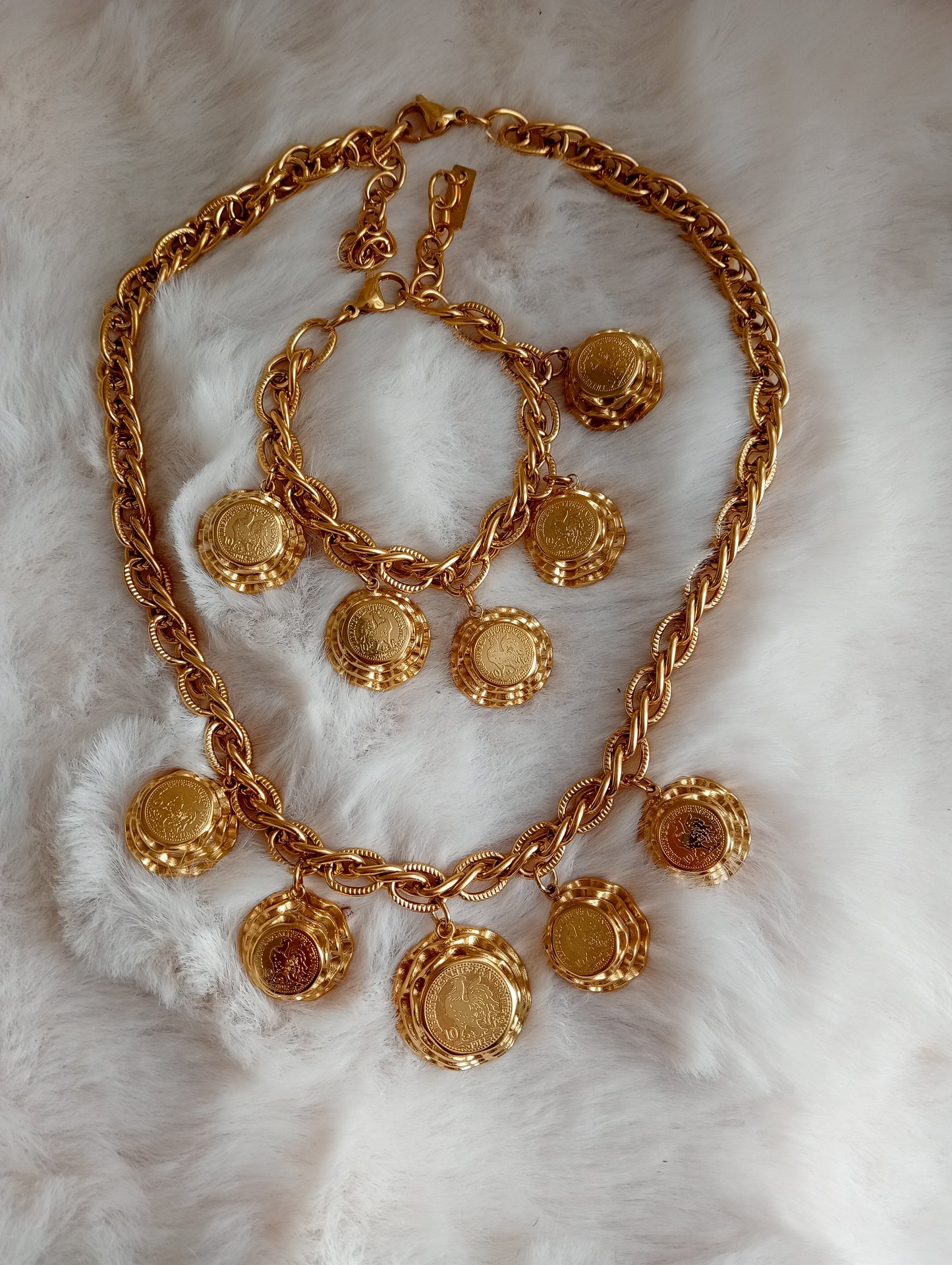 Parure luxe reine et coq 🐓